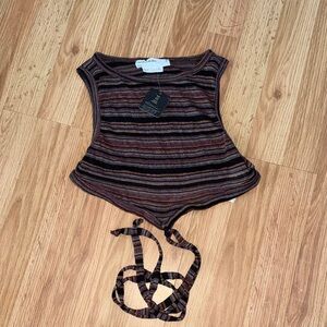 NWT Urban Renewal Tie Crop Top Size XS